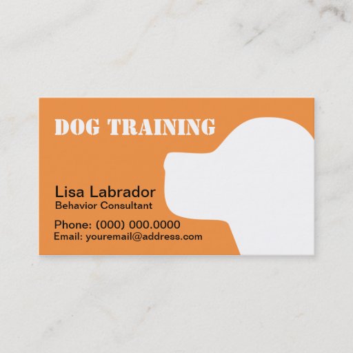 Customizable Business Cards For Dog Trainers