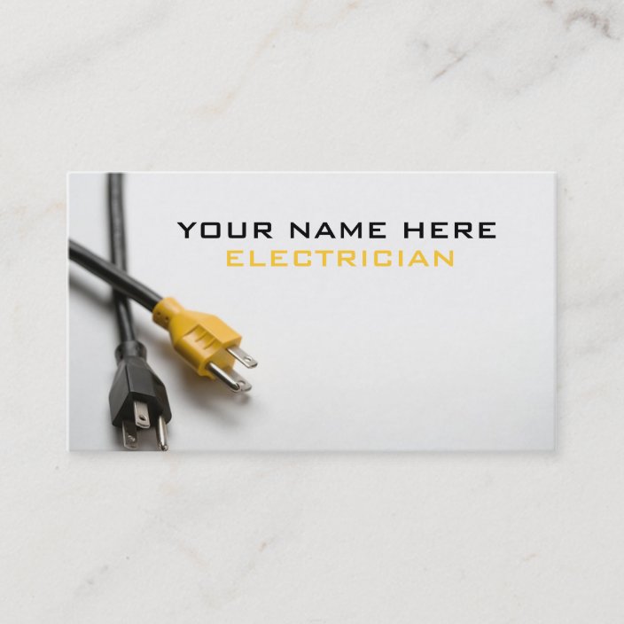 Business Cards For Electricians | Zazzle.com