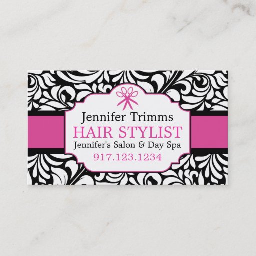 Customizable Business Cards For Hair Salon | Beauty School