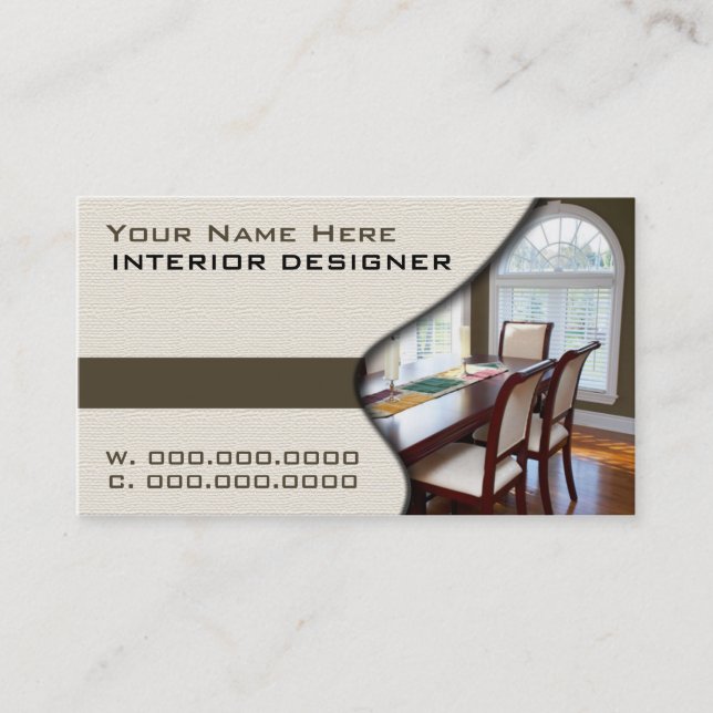 Business Cards For Interior Designers (Front)