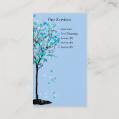 Business cards for landscaper tree trimmers (Back)