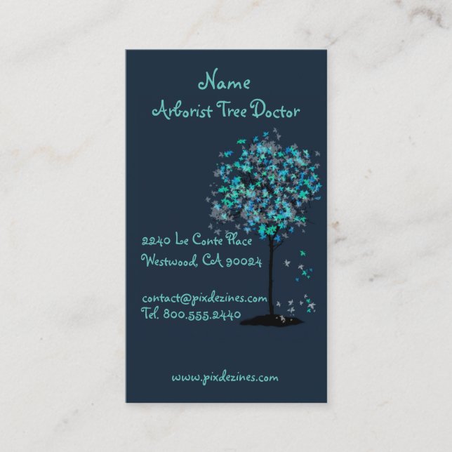 Business cards for landscaper tree trimmers (Front)