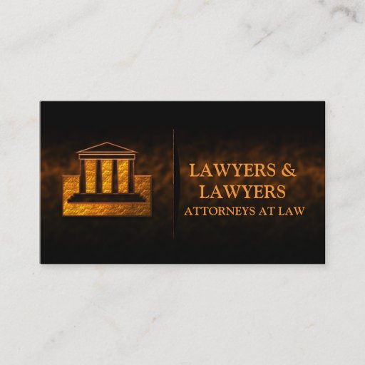 Customizable Business Cards For Law Office Attorneys