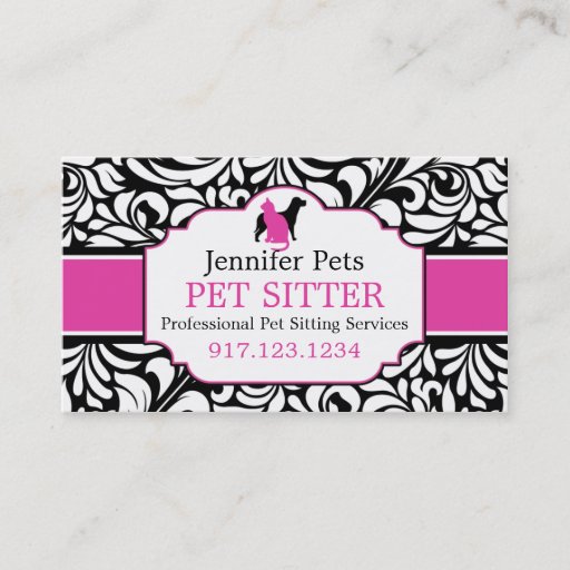 Customizable Business Cards For Pet Sitters | Dog Walkers