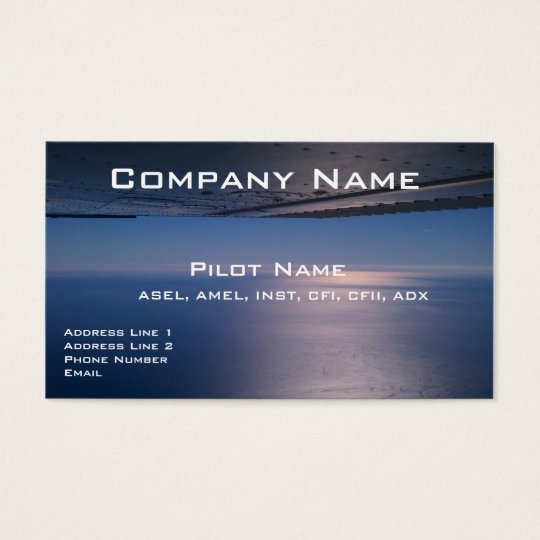 Business Cards For Pilots and Aviators