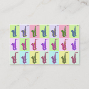 Business cards for saxophonists