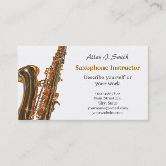 Business cards for saxophonists