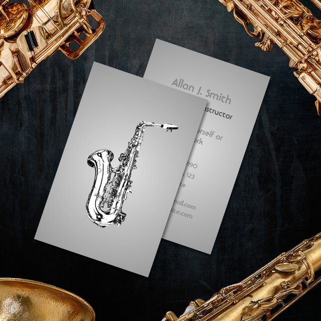 Business cards for saxophonists (Creator Uploaded)