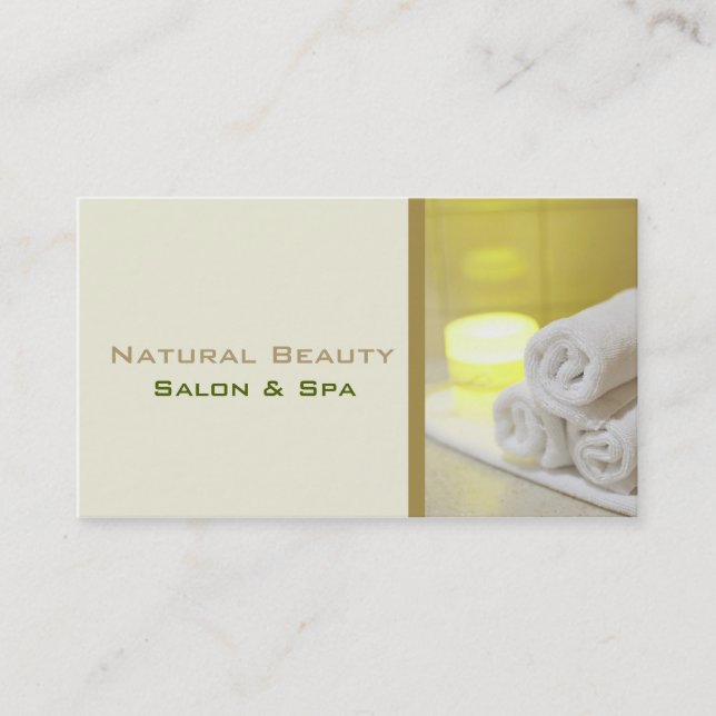 Business Cards For Spa And Salon (Front)