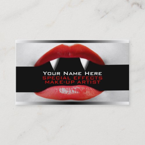 Business Cards For Special Effects MakeUp Artists
