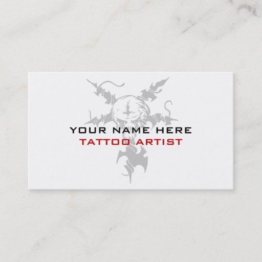 Customizable Business Cards For Tattoo Artists