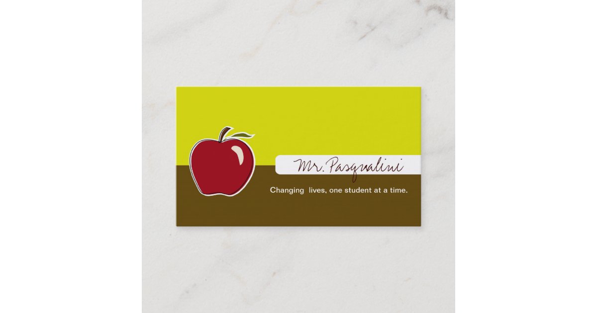 Business Cards for Teachers Zazzle