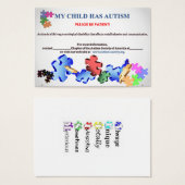 Business Cards for the Intolerant (Front & Back)