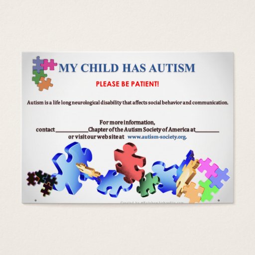 Customizable Business Cards for the Intolerant