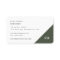 Business Cards | Forest Green Modern Monogram Card