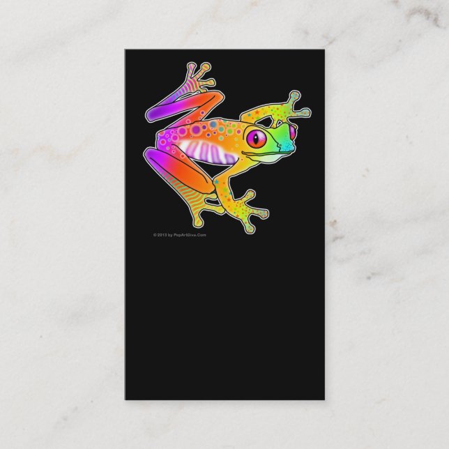 BUSINESS CARDS - FROG POP ART (Front)