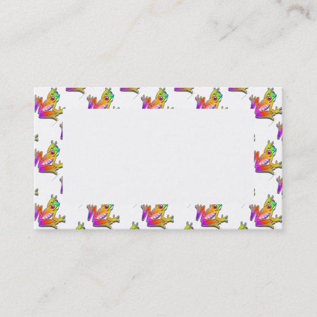 BUSINESS CARDS - FROG POP ART (Front)