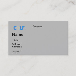 BUSINESS cards GOLF  DESIGN