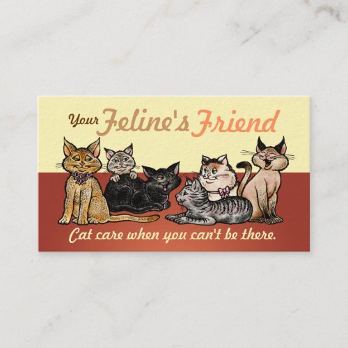 Business Cards Happy Cats Two Sided Customizable