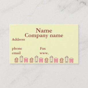 Business cards Homes template, or Design Your Own