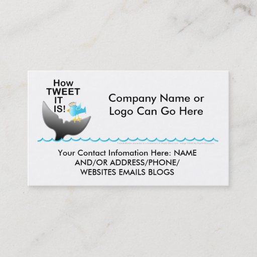 Customizable Business Cards - How TWEET It Is!