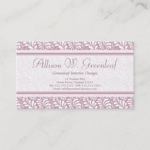 Customizable Business Cards Inspired by Arts &amp; Crafts Movement