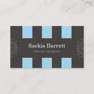 business cards > interior design [blue]