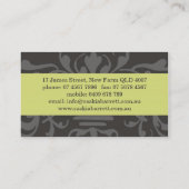 business cards > interior design [lime] (Back)