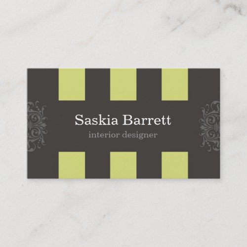 business cards > interior design [lime]