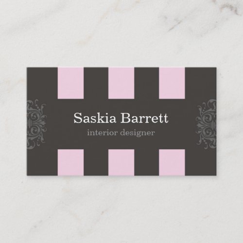 business cards > interior design [pink]