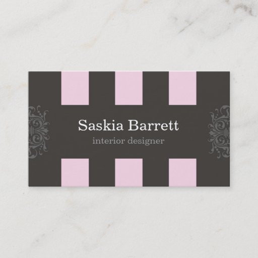Customizable business cards > interior design [pink]