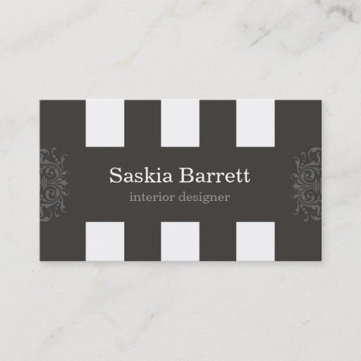 Customizable business cards > interior design [white]