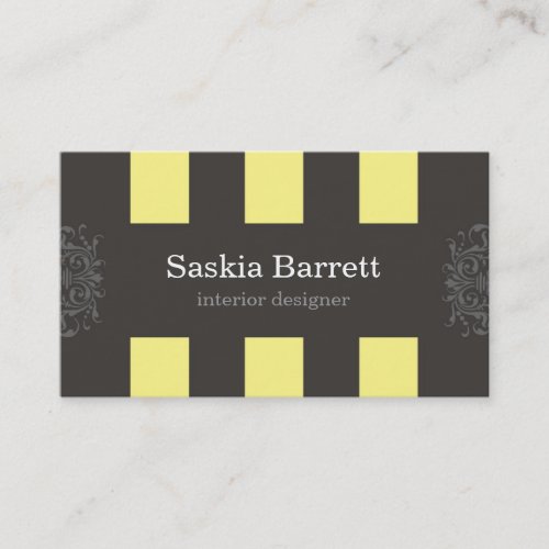 business cards > interior design [yellow]