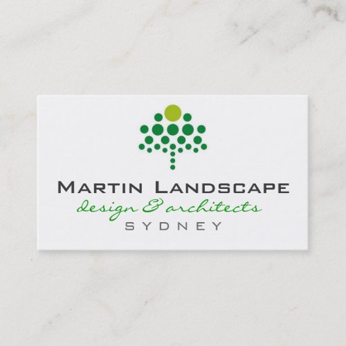 business cards > landscaper  [green : lime]