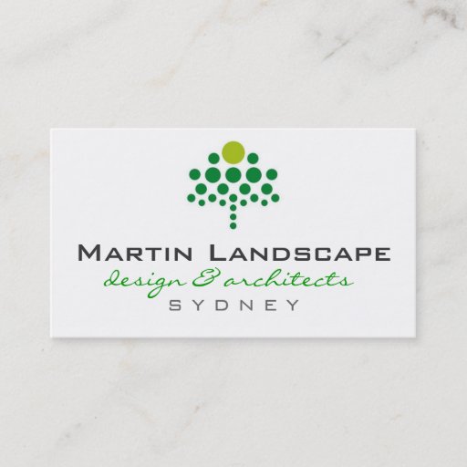 Customizable business cards > landscaper  [green : lime]