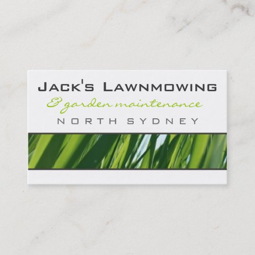 business cards > lawnmowing  [lime : charcoal]