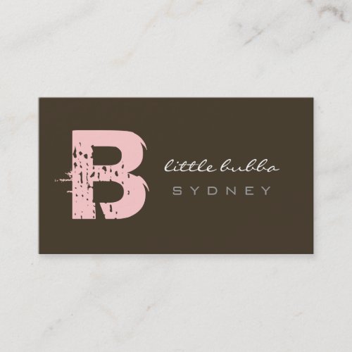 business cards > little bubba  [pink : chocolate]