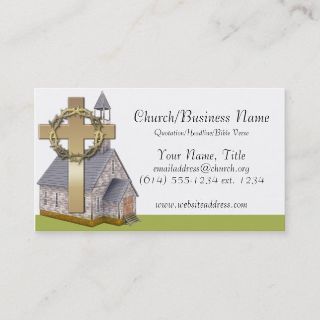 Business Cards: Little Church Business Card (Front)