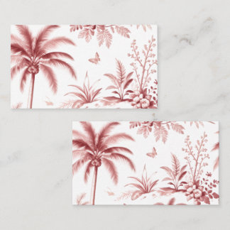 Business cards luxurious pink for business owners 