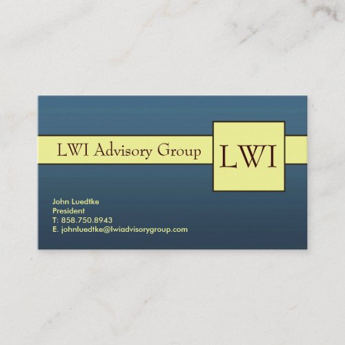 Business Cards - LWI Custom Order