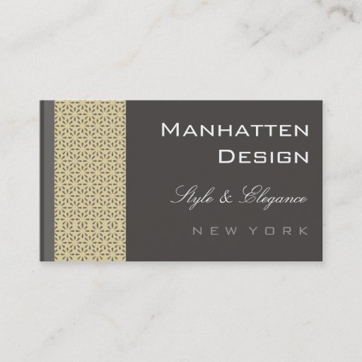 Customizable business cards > manhatten [charcoal]