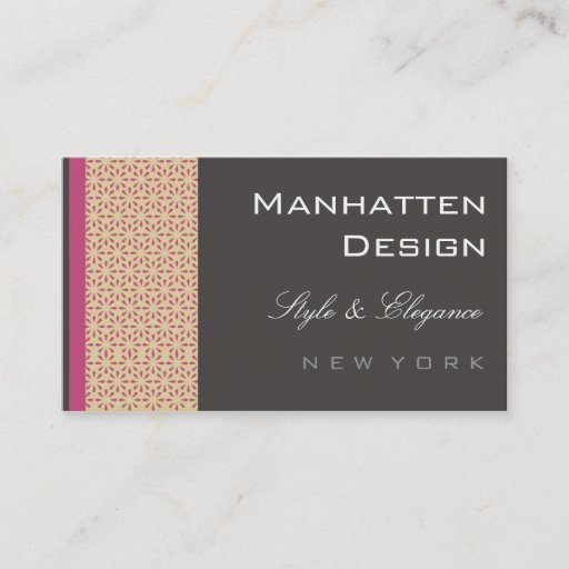 Customizable business cards > manhatten [pink musk]