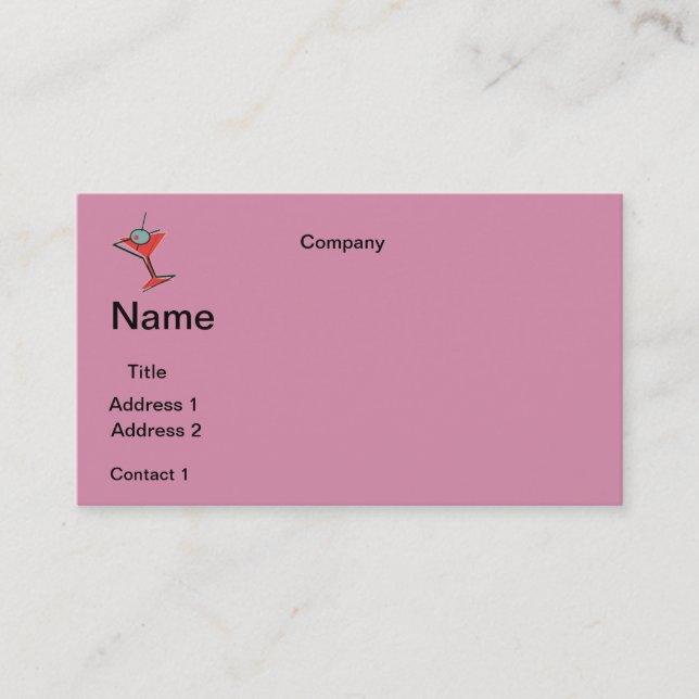 BUSINESS cards MARTINI DESIGN (Front)