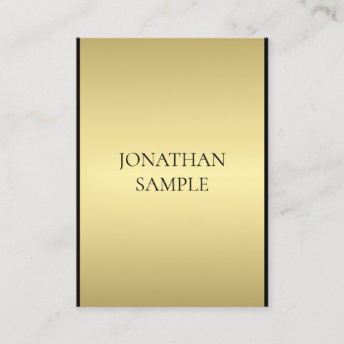Business Cards Modern Elegant Black Gold Template