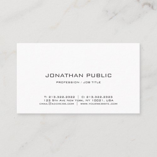Business Cards Modern Professional Elegant Simple