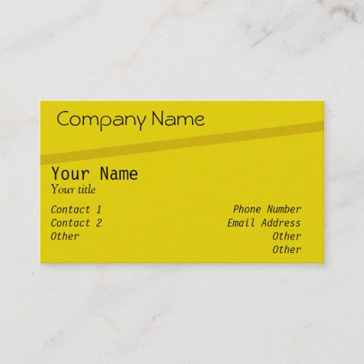 Customizable Business Cards Modern Yellow Templates Company