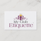 Business Cards- My Club Etiquette Business Card (Back)
