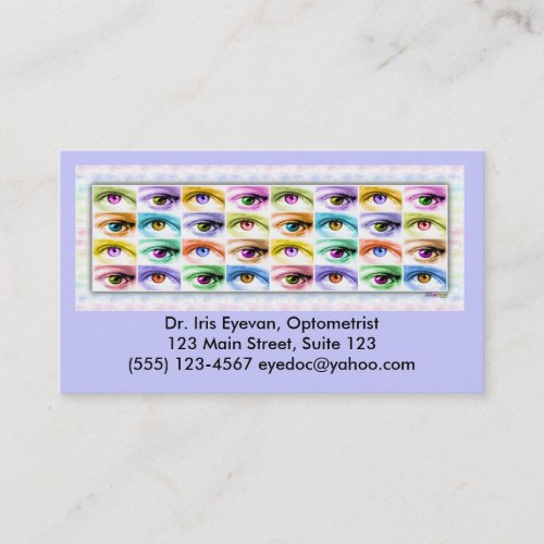 Business Cards - Pop Art Eyes, I