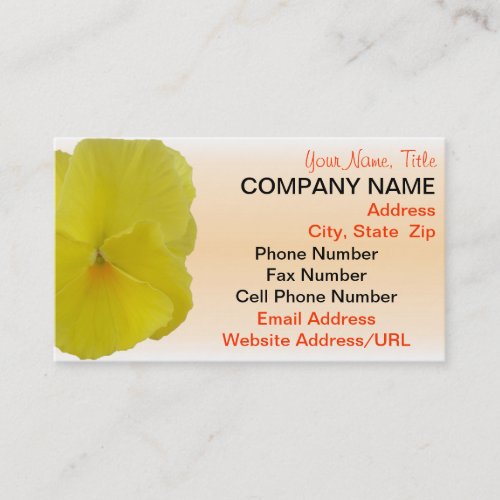 Business Cards _ Pure Lemon Pansy
