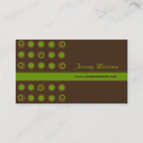 Business Cards - Retro Dots
